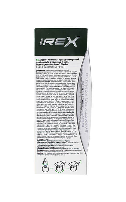 IREX-Набір від комарів прилад та рідина IREX 30 ночей-4820184443112