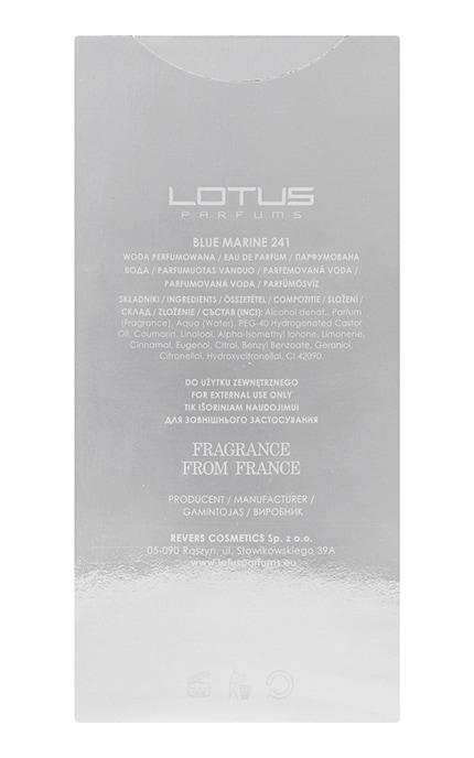LOTUS-Мужская вода парфюмированная Lotus Blue Marine 100 мл-5902815191186