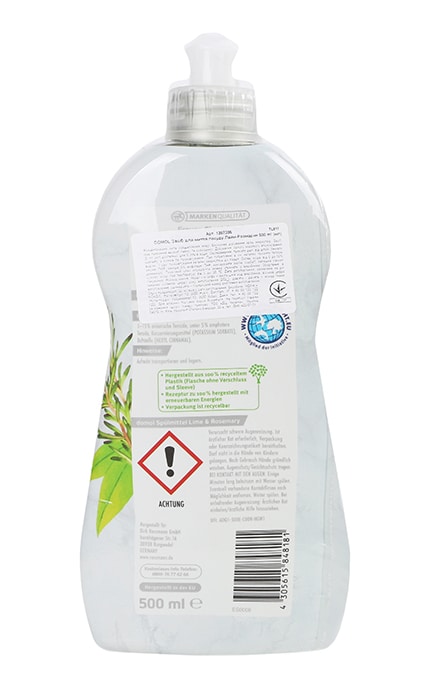 DOMOL-Средство для мытья посуды Domol Lime&Rosemary 500 мл-4305615848181