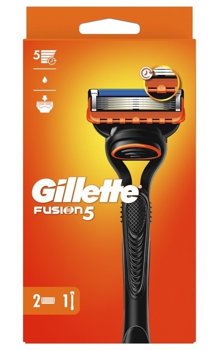 GILLETTE FUSION-Станок для бритья Gillette Fusion 5 с 2 сменными картриджами 1 шт.-7702018866946