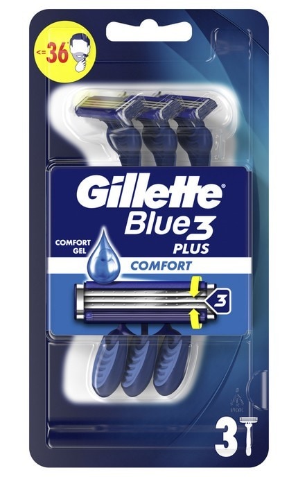 GILLETTE-Бритви для гоління одноразові Gillette Blue 3 шт-7702018489619