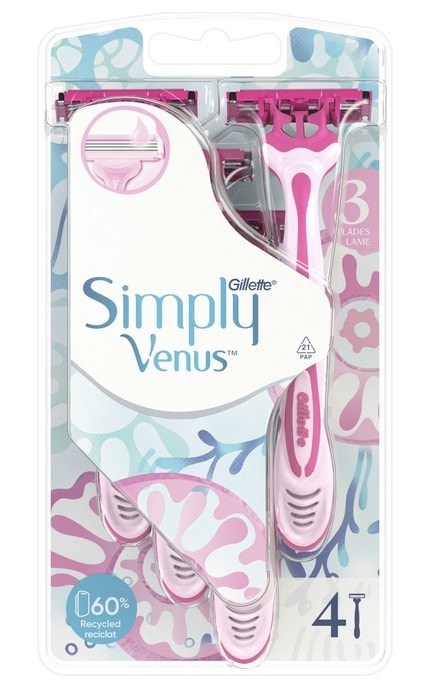 SIMPLY VENUS-Бритви одноразові Simply Venus 3 4 шт-8700216143608