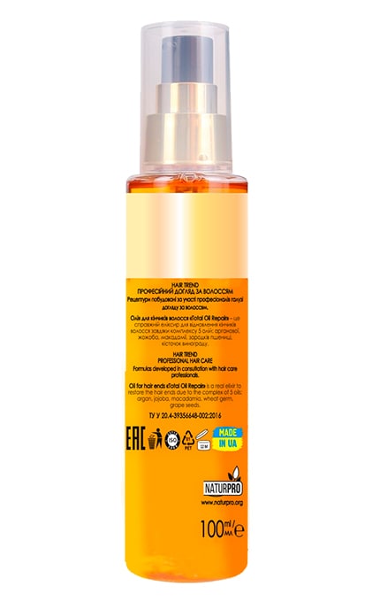 HAIR TREND-Масло для кончиков волос Hair Trend Total oil repare,100 мл-4820185220903