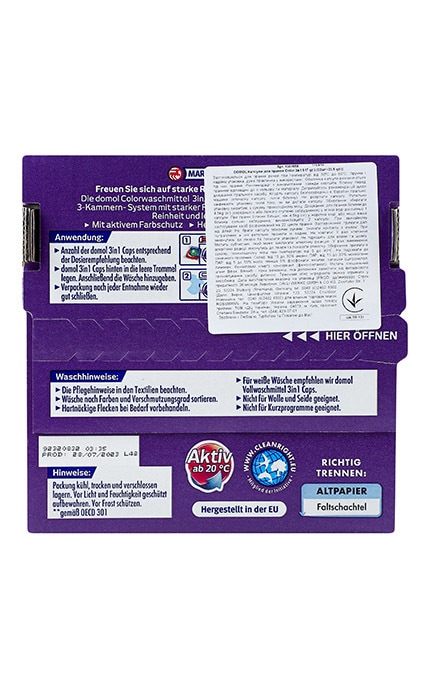DOMOL-Капсулы для стирки Domol 3 в 1 Color 22 шт-4305615979557
