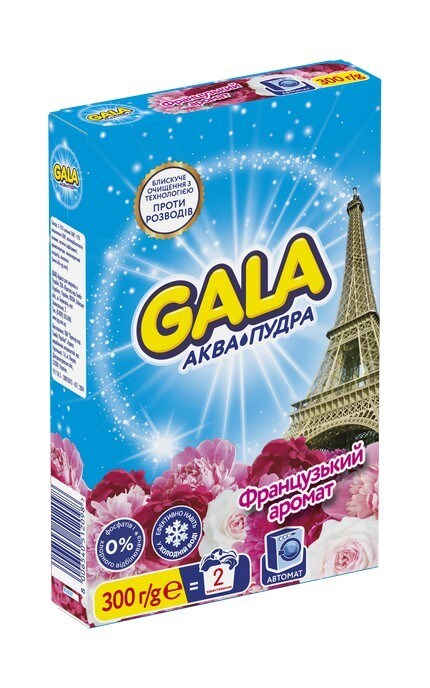 Стиральный порошок Gala Аква-Пудра Французский аромат 300 г | Watsons