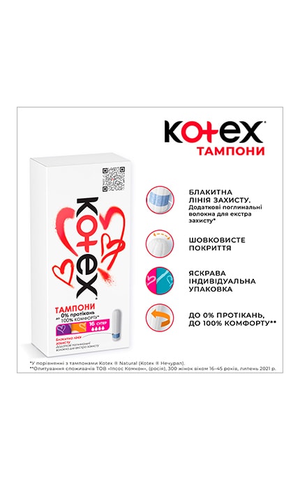 KOTEX-Тампони жіночі гігієнічні Kotex Super 16 шт-5029053532691