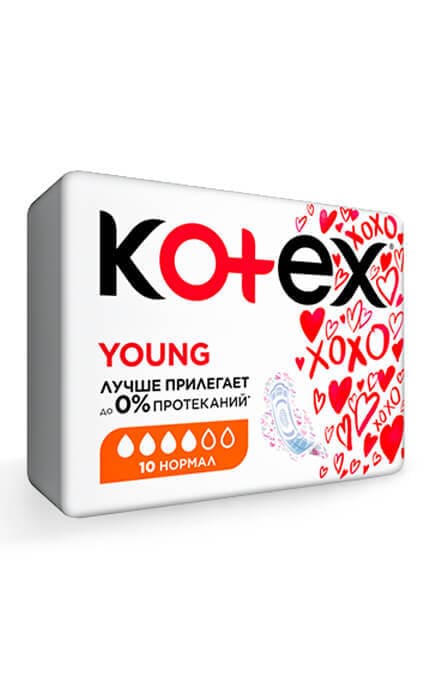 KOTEX-Прокладки жіночі Kotex Янг Нормал сіточка 10 шт-5029053584409
