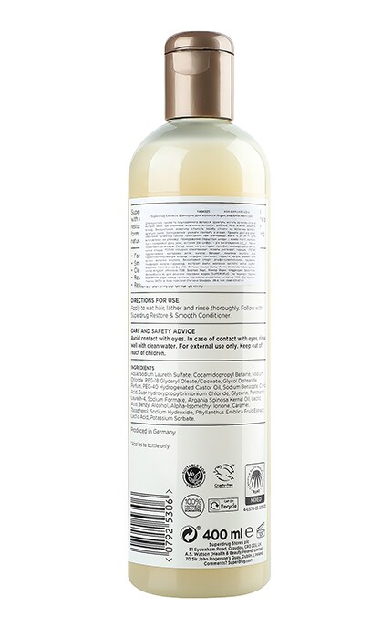 EXTRACTS-Шампунь для волосся Superdrug Extracts Argan&Amla 400 мл-7925306