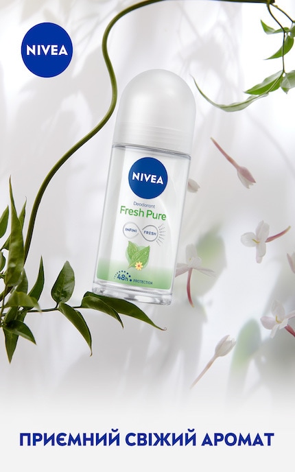 NIVEA-Дезодорант шариковый женский Nivea Свежая чистота, 50 мл-4006000016917