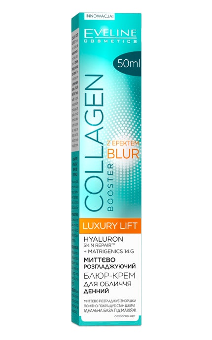 __EVELINE-Крем-блюр для лица мгновенно разглаживающий дневной Eveline Cosmetics Collagen Booster 50 мл-5901761938784