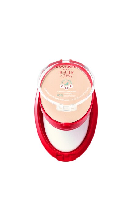 BOURJOIS-Пудра для обличчя компактна Bourjois Healthy Mix (001) Ivory-3616303915100