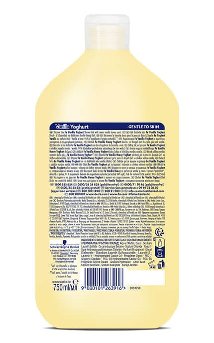 FA-Гель для душа Fa Yoghurt Ванильный мед 750 мл-9000101263916