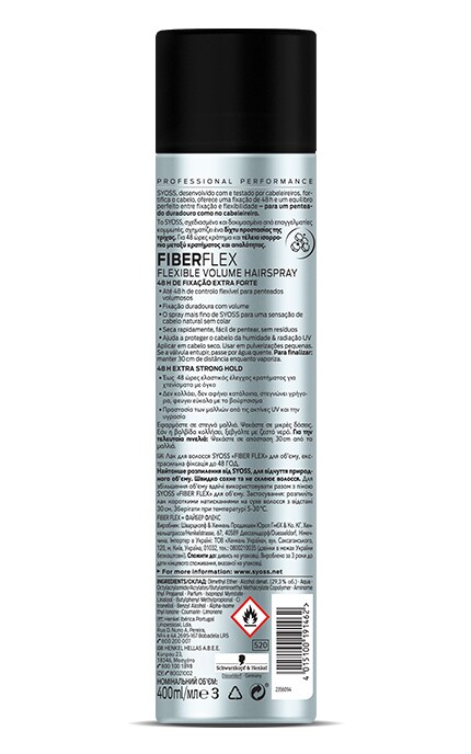 SYOSS-Лак для волосся Syoss Fiber Flex для об'єму екстрасильна фіксація 400 мл-4015100191462