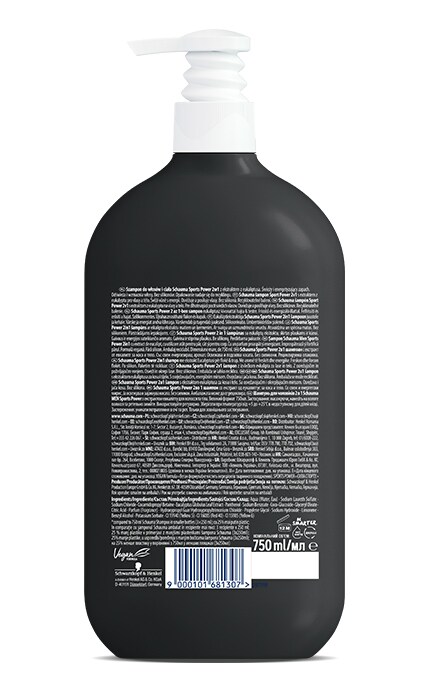 SCHAUMA-Шампунь для мужчин Schauma Men Sports Power 2-в-1 с экстрактом эвкалипта 400 мл-9000101681307