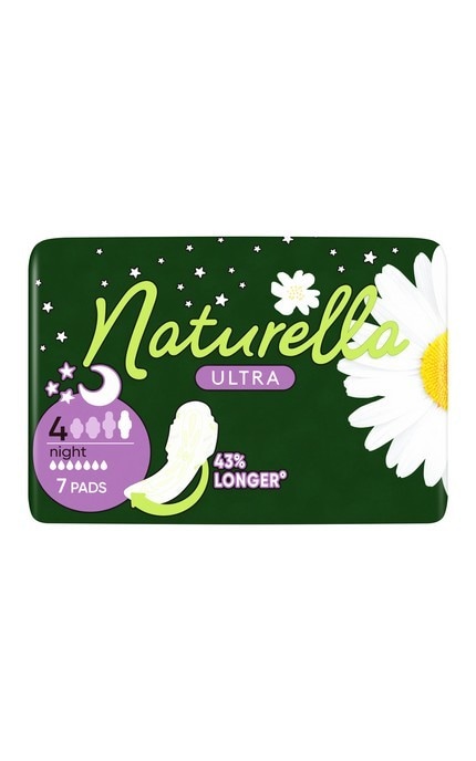 NATURELLA-Прокладки женские гигиенические Naturella Ultra Night 7 шт-4015400435846