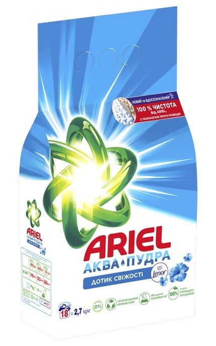 ARIEL-Пральний порошок Ariel Аква-Пудра Touch of Lenor , 2.7 кг-8006540536766