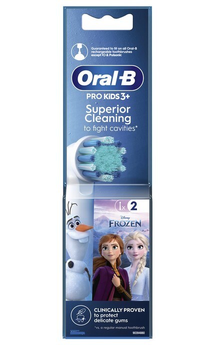 ORAL B-Насадки сменные к электрической зубной щетке Oral-B Kids Frozen II 3+, 2 шт-4210201383994