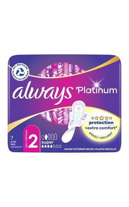 ALWAYS-Гигиенические прокладки Always Platinum Super (Размер 2) 7 шт-8001090444950