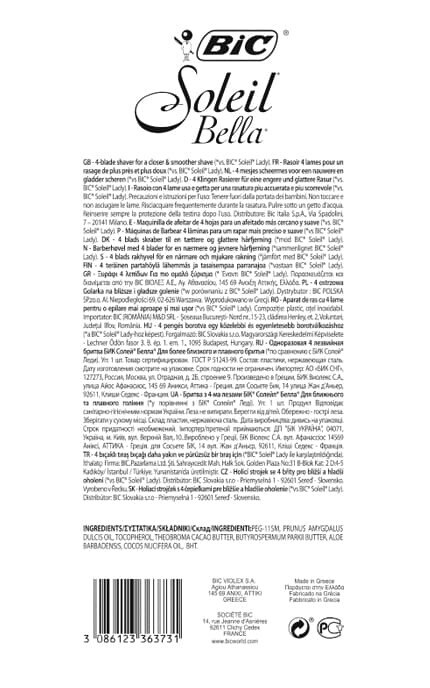 BIC-Бритва для бритья Bic Soleil Bella 1 шт-3086123363731