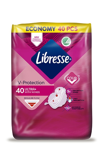 LIBRESSE-Прокладки женские гигиенические Libresse Ultra 40 шт-7322540235876
