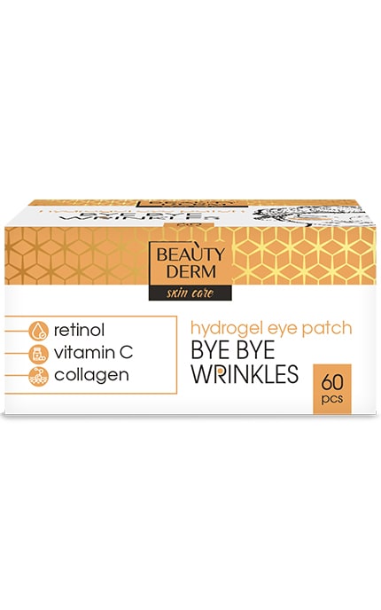 BEAUTYDERM-Патчи под глаза гидрогелевые BEAUTYDERM Bye Bye wrinkles 60 шт-4820185225083