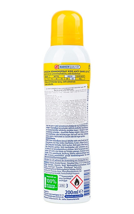 SUNOZON-Спрей солнцезащитный SPF 50 Sunozon Kids Anti sand 200 мл-4305615827803