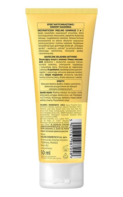 EVELINE-Ензимний скраб-гоммаж з ананасом Eveline Cosmetics Facemed + 75 мл-5901761987058