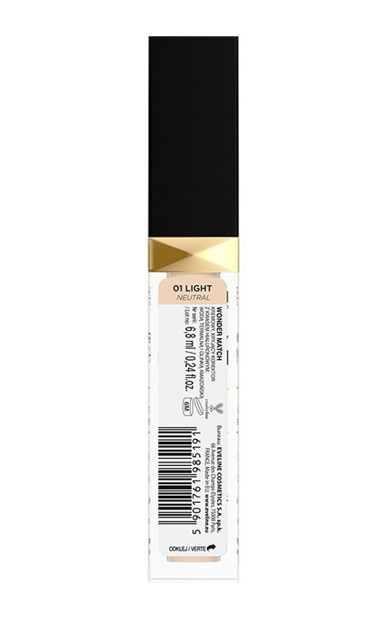 EVELINE-Консилер для обличчя Eveline Wonder Match  № 01 Light 6,8 ml-5901761985191