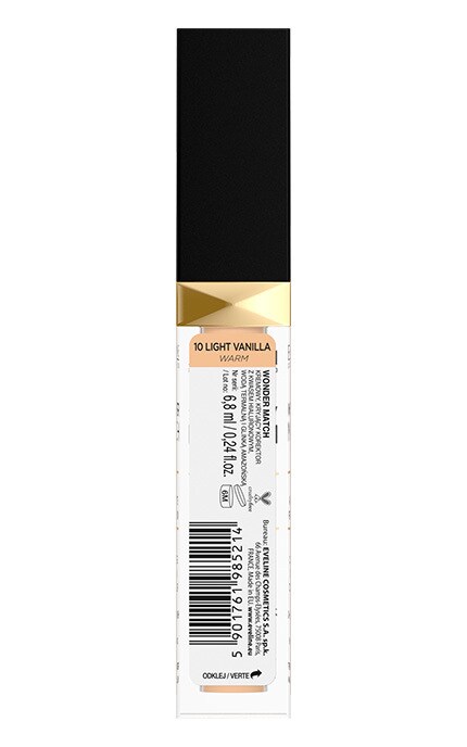 Консилер для лица Eveline Wonder Match № 10 Light Vanilla 6,8 ml | Watsons