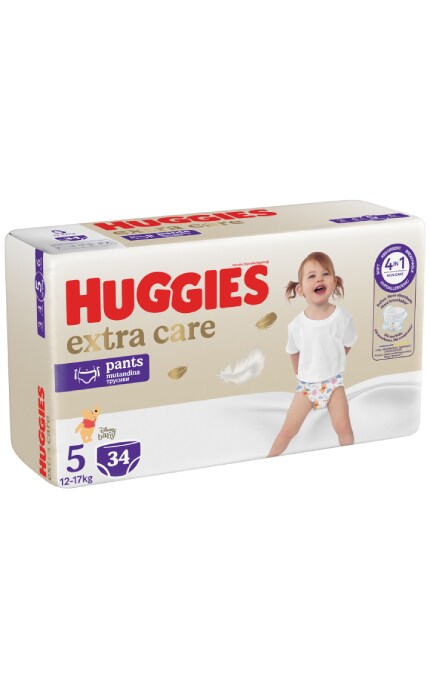 HUGGIES-Подгузники-трусики детские Huggies Extra Care размер 5 12-17 кг 34 шт-5029053549354