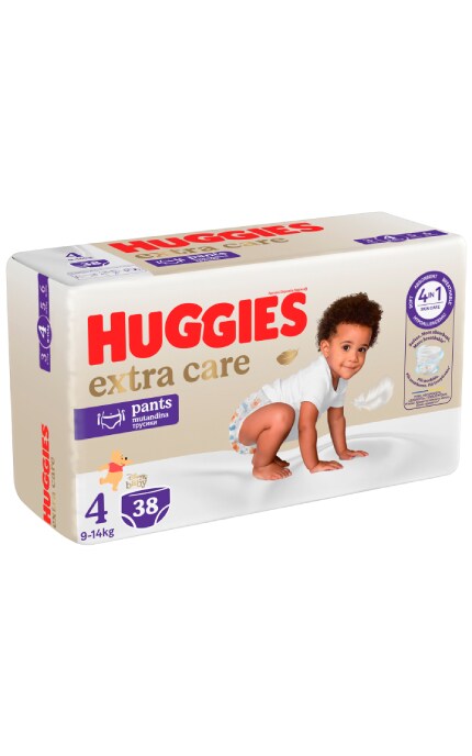 HUGGIES-Подгузники-трусики детские Huggies Extra Care размер 4 9-14 кг 38 шт-5029053549323