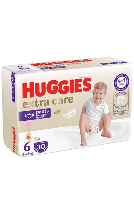 HUGGIES-Подгузники-трусики детские Huggies Extra Care размер 6 15-25 кг 30 шт-5029053582436