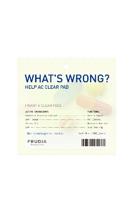 FRUDIA-Подушечки для очищення обличчя Frudia What's Wrong 2 шт-9210000074029