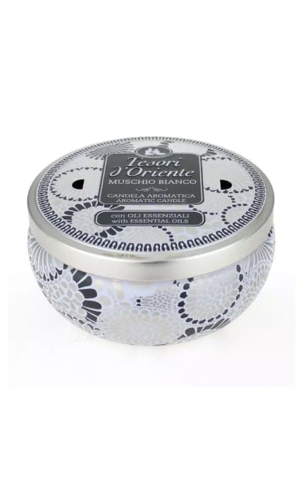 TESORI D'ORIENTE-Свічка ароматична в банці Tesori d`Oriente White Musk 200 г-8008970043708