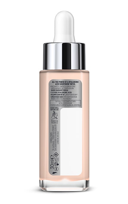 L'OREAL PARIS-Гиалуроновая тональная сыворотка L'Oreal Paris True Match Nude тон 0.5-2 Very Light 30 мл-3600523989898