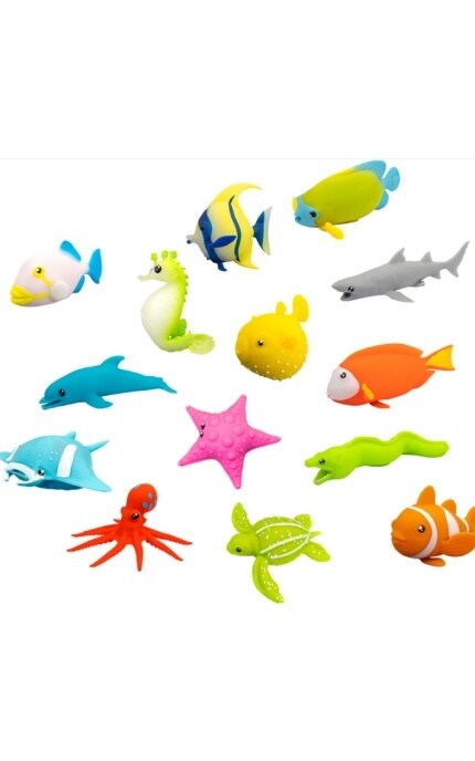 KIDDISVIT-Стретч-игрушка в виде животного Морские приключения 1 шт-9772465056717