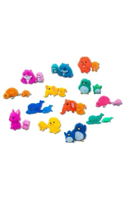 KIDDISVIT-Стретч-игрушка в виде животного Милая семья 1 шт-9772499785003