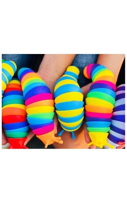 KIDDISVIT-Игрушка-антистресс Слизняк коллекционная 1 шт-9772532318359