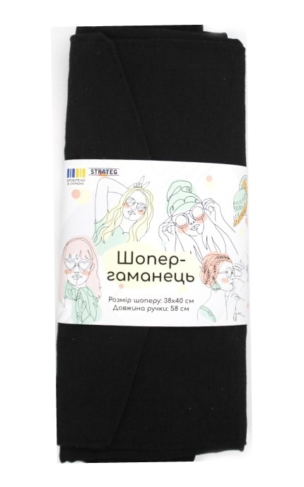 STRATEG_-Шопер-кошелек черный 38х40 см-4823113878771