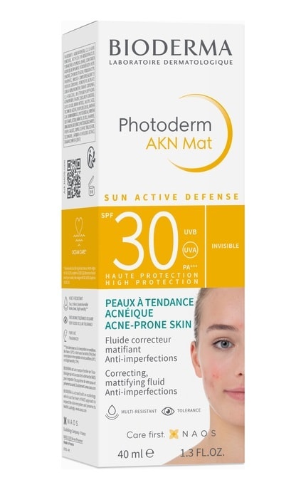 BIODERMA-Флюїд для обличчя Bioderma Photoderm AKN Mat SPF 30 Сонцезахисний 40 мл-3701129803691