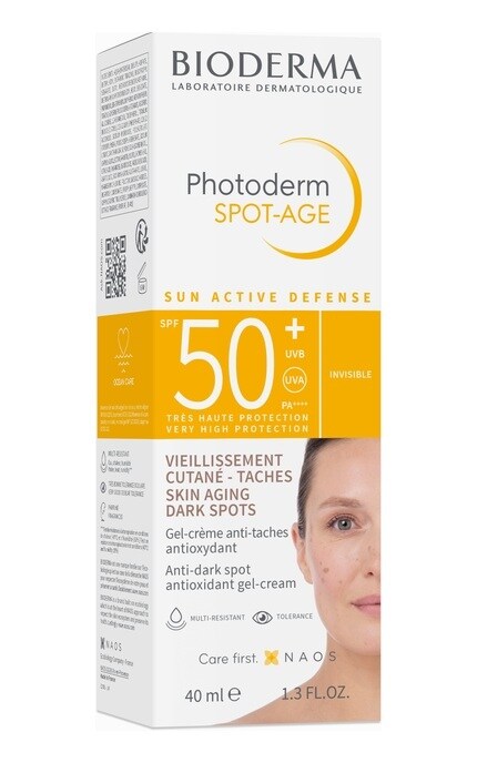 BIODERMA-Крем для лица Bioderma Photoderm SPOT-AGE SPF 50+ Солнцезащитный 40 мл-3701129803738