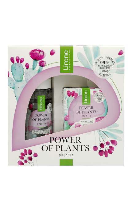 LIRENE-Набір подарунковий Lirene Opuntia (розгладжувальний крем для обличчя, 50 мл+Розгладжувальний гель для вмивання, 200 мл)-5900717073135