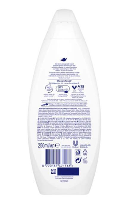 DOVE-Гель для душа Dove Нежность пиона 250 мл -8720181471568