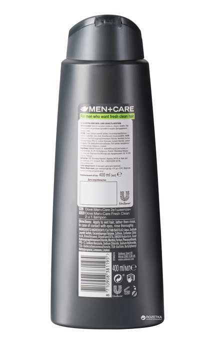 DOVE-Шампунь Dove Men+Care Свежесть ментола 400 мл-8710908381195