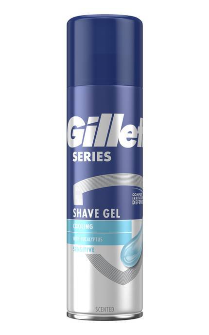 GILLETTE SERIES-Гель для бритья Gillette Series Охлаждающий с эвкалиптом 200 мл-7702018457786
