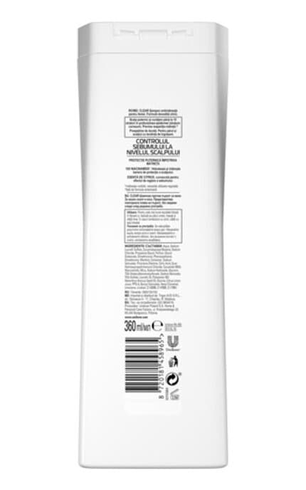 CLEAR-Шампунь для женщин  против перхоти Баланс жирности кожи головы 360 мл-8720181458965