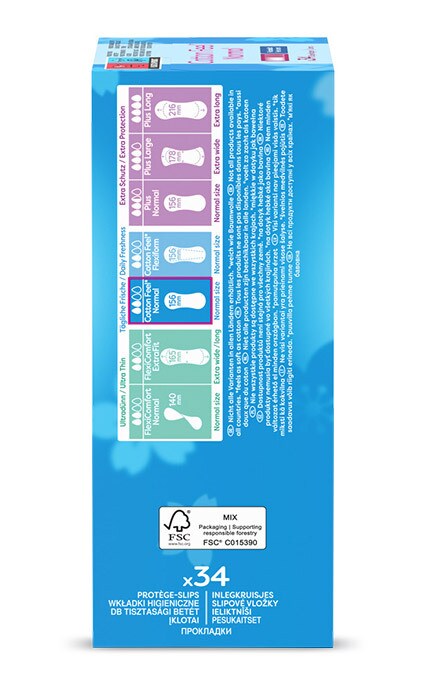 CAREFREE-Прокладки жіночі щоденнi  Carefree Cotton Feel Fresh 34 шт-3574661565071