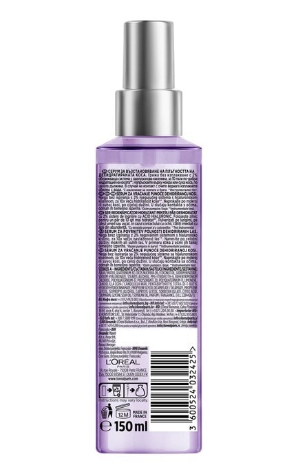 ELSEVE-Спрей-філлер для волосся Elseve Hyaluron Plump Зволоження та Об’єм 150 мл -3600524032425