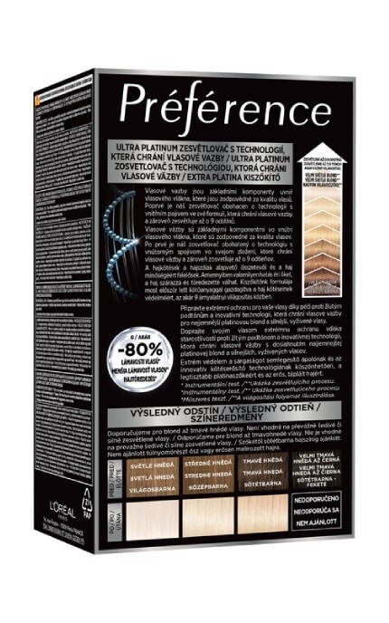 PREFERENCE-Краска для волос L'Oreal Paris Preference 9L Ультра-платиновый-3600522272960