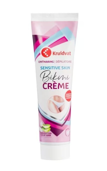 KRUIDVAT-Крем для депіляції в зоні бікіні Kruidvat для нормальної та чутливої шкіри 150 мл-8720674125367